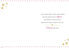 Piccadilly Greetings Heartfelt Wishes Sentimental Thank You Card - 9 x 6 inches - Regal Publishing,Yellow