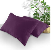 GC GAVENO CAVAILIA Housewife Pillowcases 2 Pack, Breathable Standard Pillow Cases, Plain Pillow Covers With Envelop Closure, Berry, 708766, 2 x Pillow Case