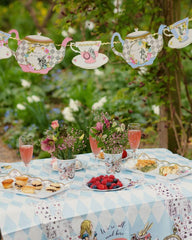 Alice in Wonderland Supplies | Teapot Banner Bunting Decorations | For Mad Hatter Tea, Birthday Party, Baby Shower, Garden | Paper, Length 4m