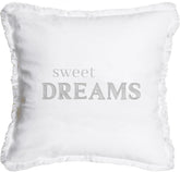 Pavilion - Sweet Dreams - Throw Pillow Cover, 18x18, Decorative Square Throw Pillow Cover, Pillow Case, Housewarming Gifts, Guest Room Decor Bed Pillow Case, 1 Count, White