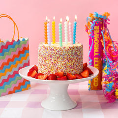 Talking Tables 8 x Bobble Birthday Candles Cake Toppers – Colourful Pastel Birthday Cake Decorations, Premium Quality, Perfect for Celebrations – Eco Packaging 8cm Height