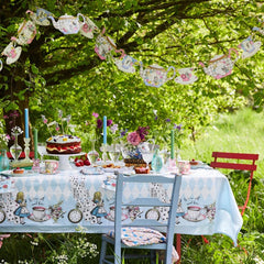 Alice in Wonderland Supplies | Teapot Banner Bunting Decorations | For Mad Hatter Tea, Birthday Party, Baby Shower, Garden | Paper, Length 4m