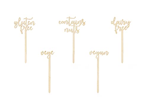 Cake Topper Happy Birthday Wood 16.5 cm Cake Decoration Cupcake Cake Birthday Party
