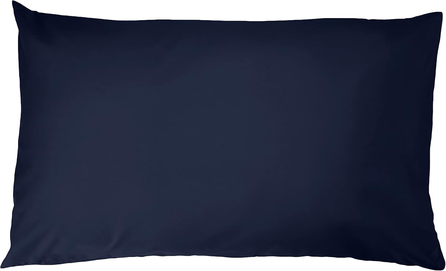 Amazon Basics Microfiber Pillowcases, Standard Size 50 x 80 cm (Pack of 2), Navy Blue, Pillows Not Included