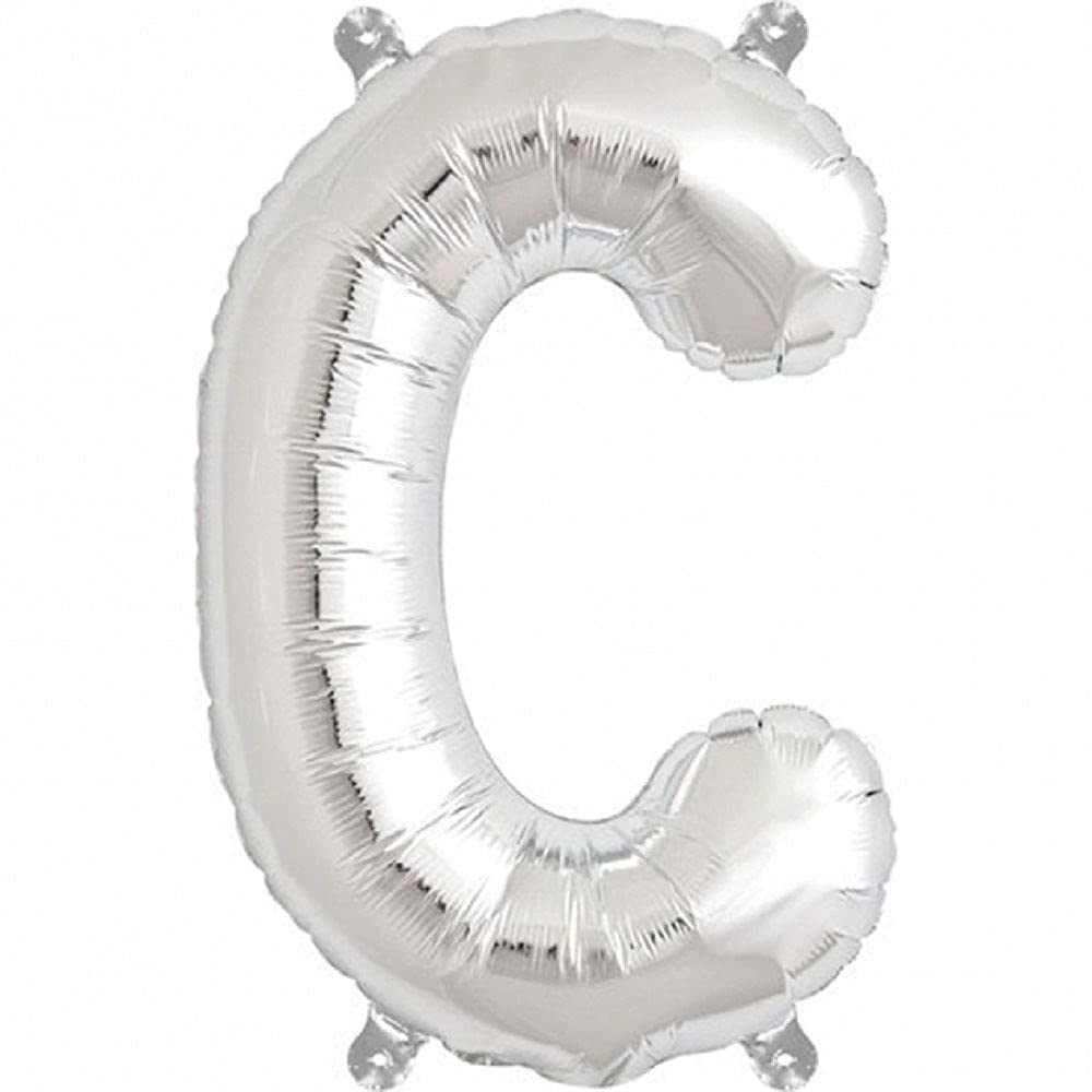 16" Silver Number 0 Foil Balloons Air Filled Self Inflating Birthday Anniversary Wedding Party Banner Decorations