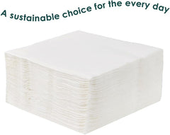 Talking Tables Table Kind 100 x Soft White Paper Napkins Bulk Pack 33cm 2ply Disposable Serviettes Compostable Recyclable Sustainable for Business Parties Catering Cafes Schools Events Made in EU