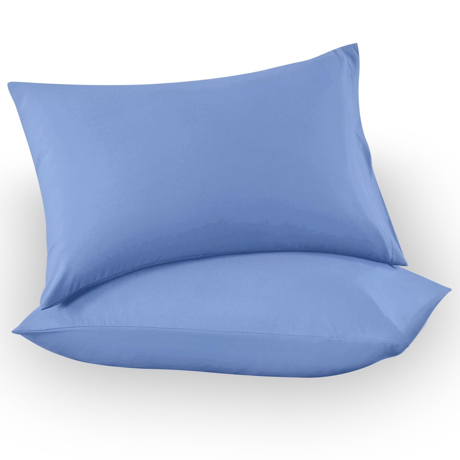 GC GAVENO CAVAILIA Microfiber Pillow Cases 2 Pack - Plain Dyed Housewife Pillowcases - Beige - (74x48 cm)