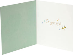 UK Greetings | Thank You Card | Appreciation Cards | Her/Him | Floral Design | With Envelope | 18.4 x 15.9 cm