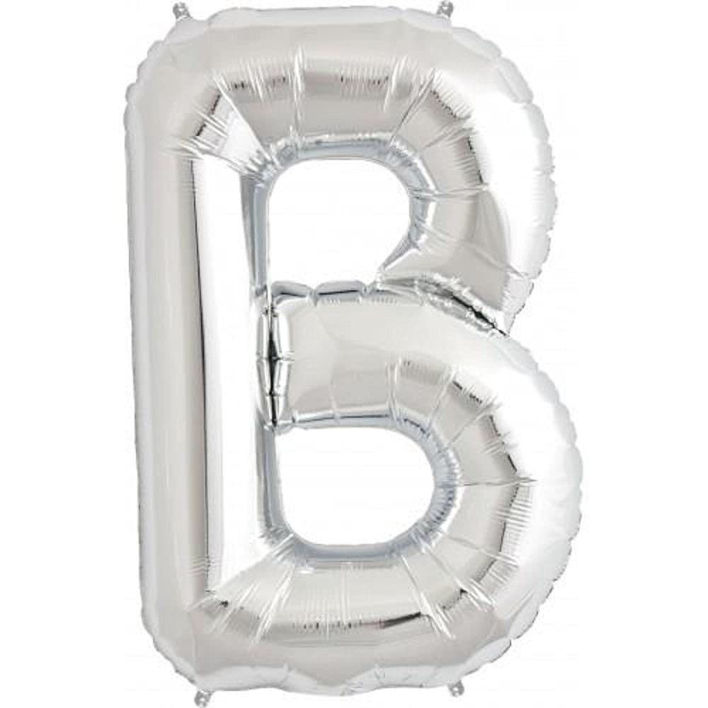 16" Silver Number 0 Foil Balloons Air Filled Self Inflating Birthday Anniversary Wedding Party Banner Decorations