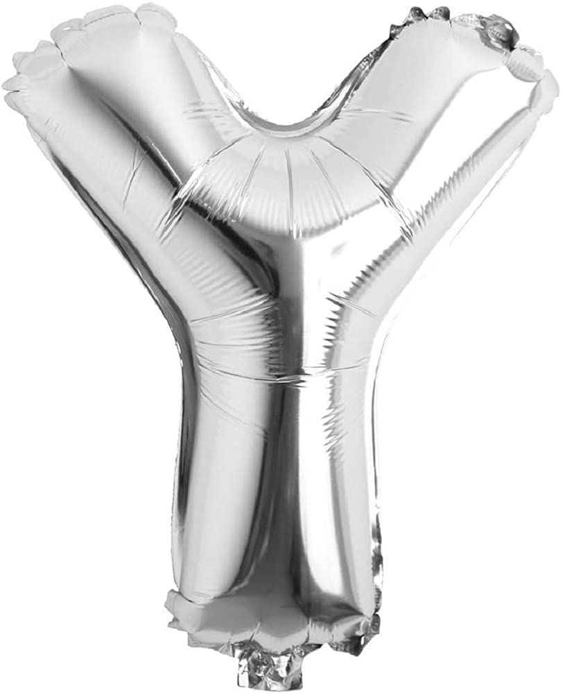 16" Silver Number 0 Foil Balloons Air Filled Self Inflating Birthday Anniversary Wedding Party Banner Decorations
