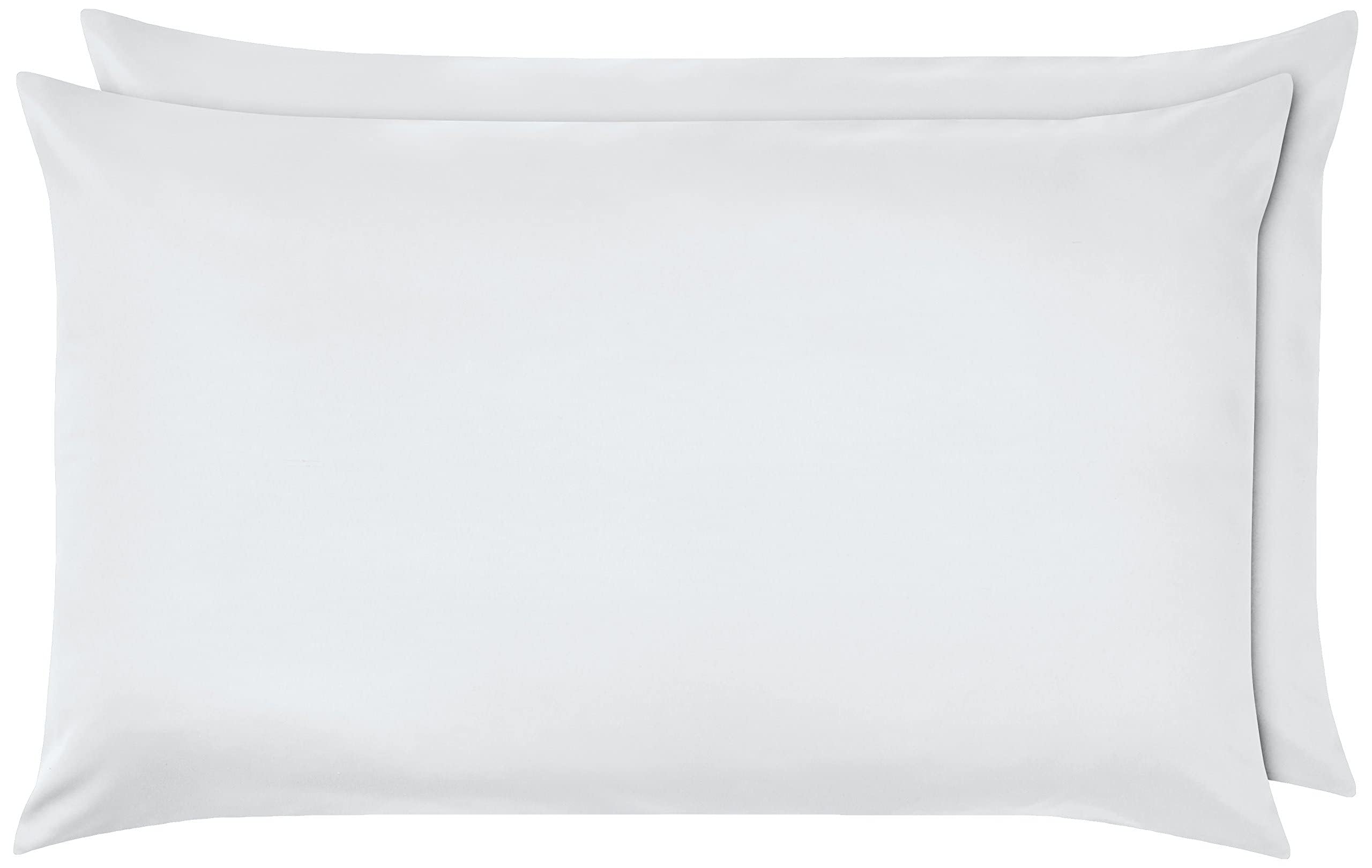 Amazon Basics Microfiber Pillowcases, Standard Size 50 x 80 cm (Pack of 2), Navy Blue, Pillows Not Included
