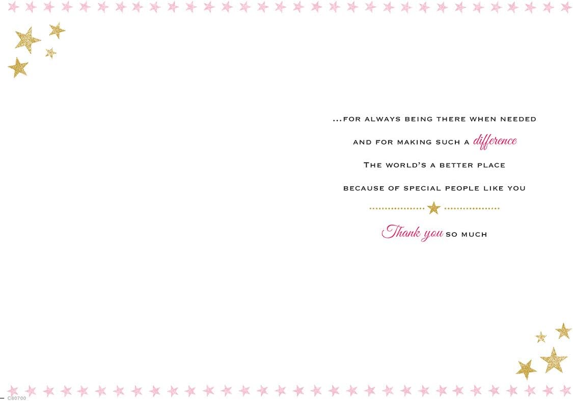 Piccadilly Greetings Heartfelt Wishes Sentimental Thank You Card - 9 x 6 inches - Regal Publishing,Yellow