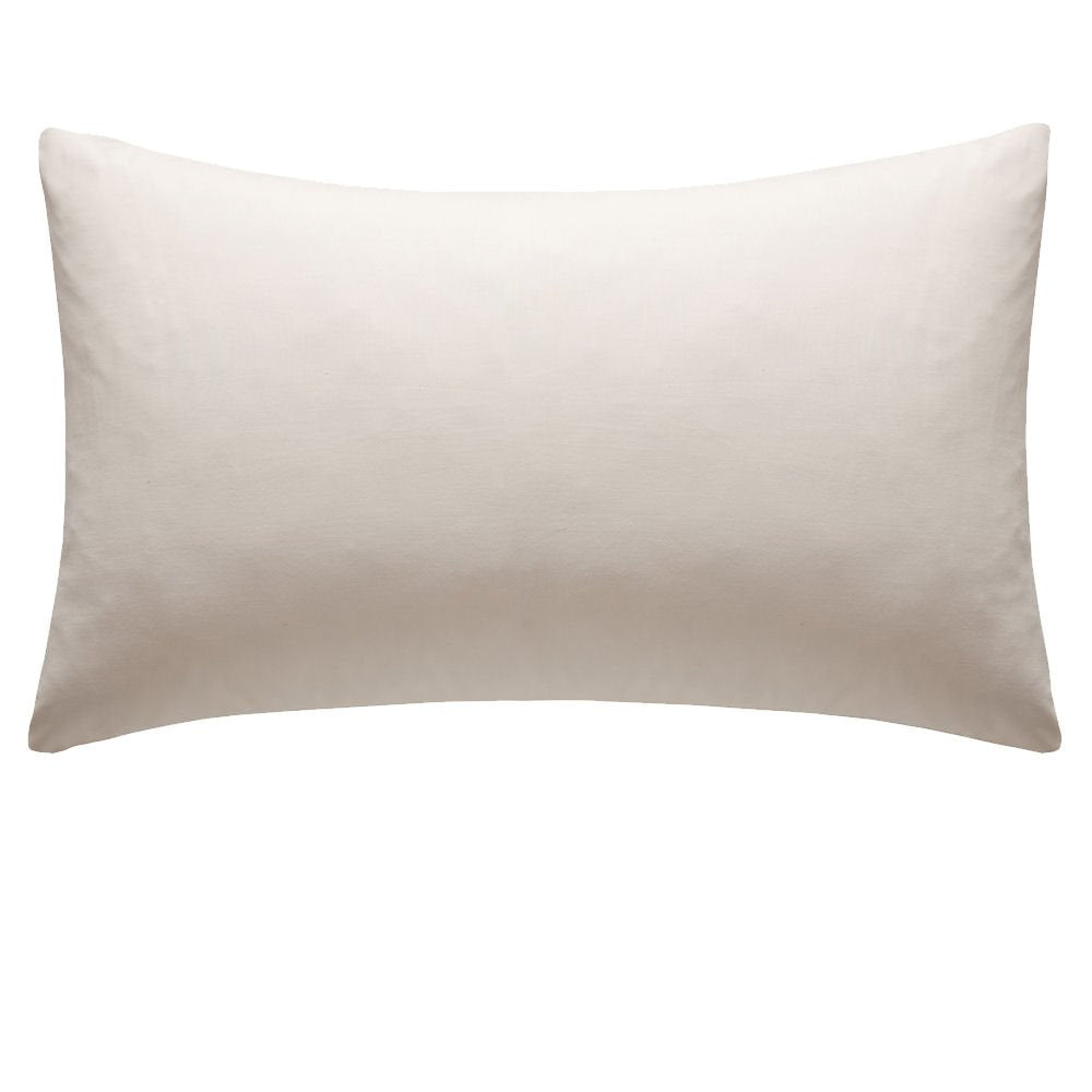 Catherine Lansfield Pillowcases Easy Iron Percale Standard 50x75cm Pack of 2 Pillow cases with envelope closure Ochre
