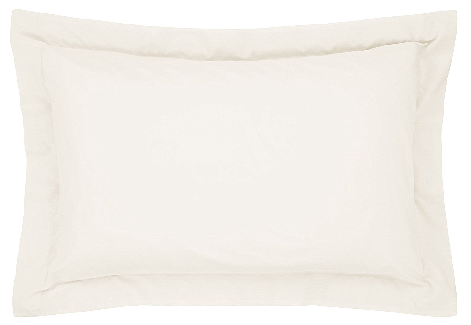 Catherine Lansfield Pillowcases Easy Iron Percale Standard 50x75cm Pack of 2 Pillow cases with envelope closure Ochre