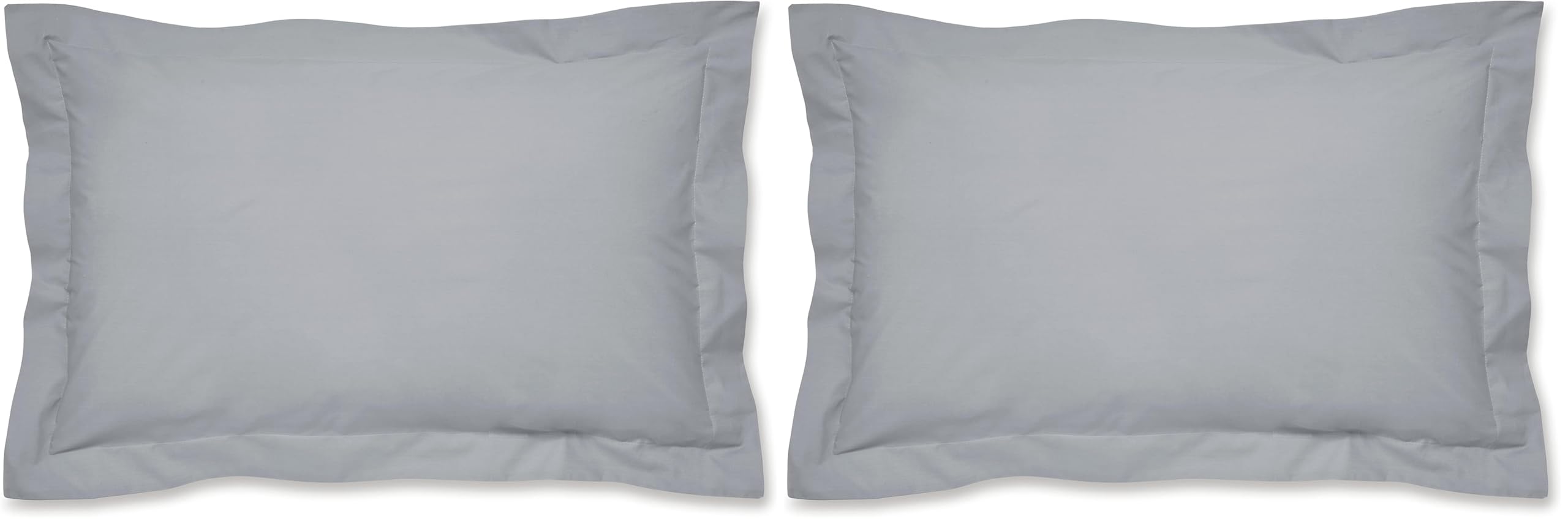 Catherine Lansfield Easy Iron Percale Standard Pillowcase Pair Sage Green