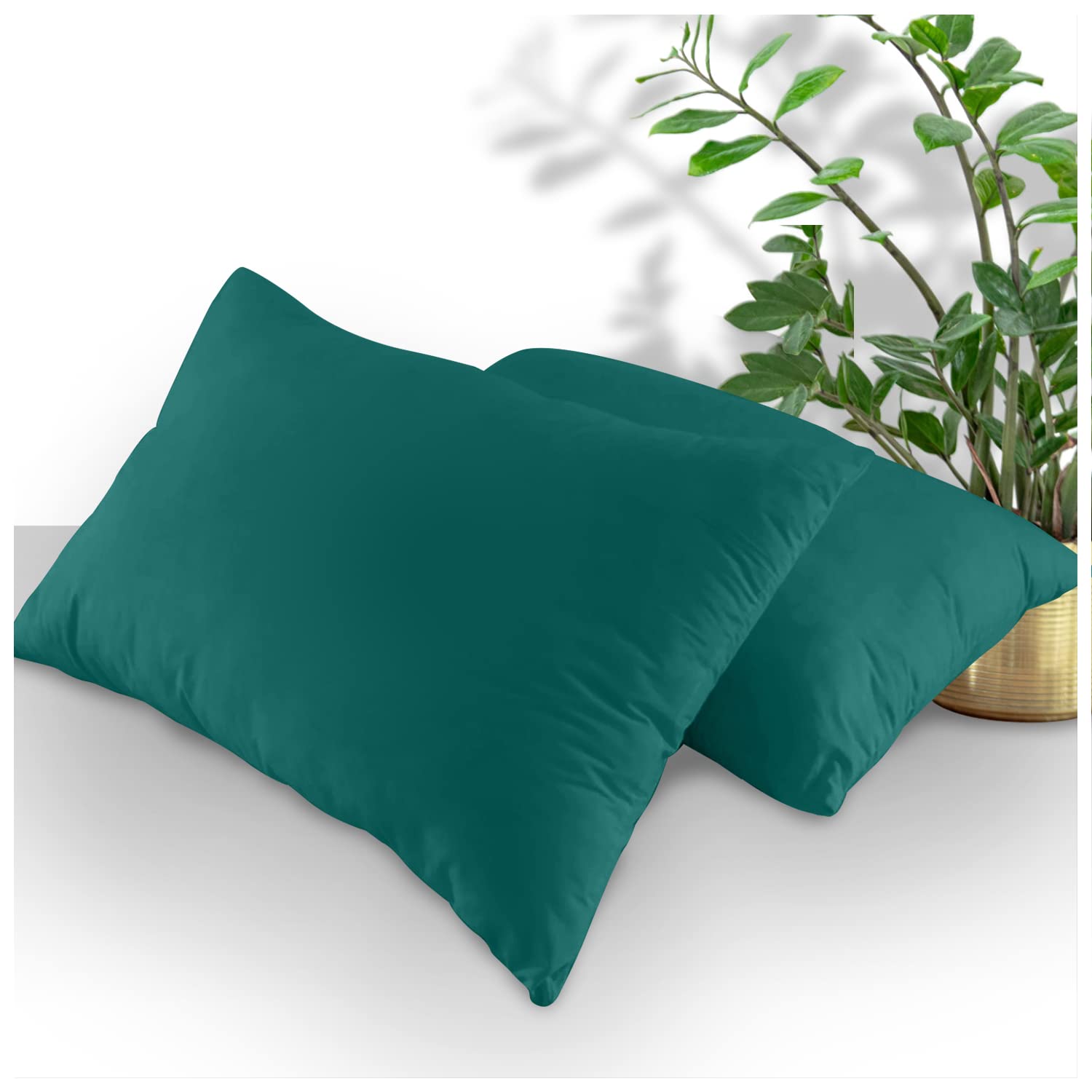GC GAVENO CAVAILIA Housewife Pillowcases 2 Pack, Breathable Standard Pillow Cases, Plain Pillow Covers With Envelop Closure, Berry, 708766, 2 x Pillow Case