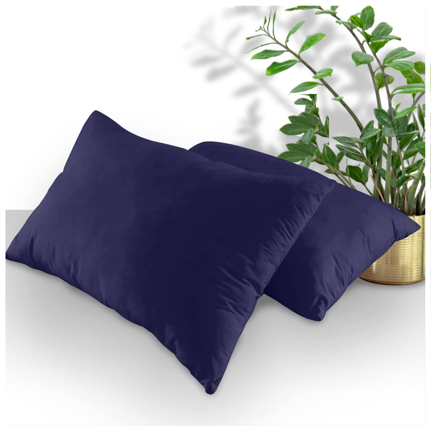 GC GAVENO CAVAILIA Housewife Pillowcases 2 Pack, Breathable Standard Pillow Cases, Plain Pillow Covers With Envelop Closure, Berry, 708766, 2 x Pillow Case