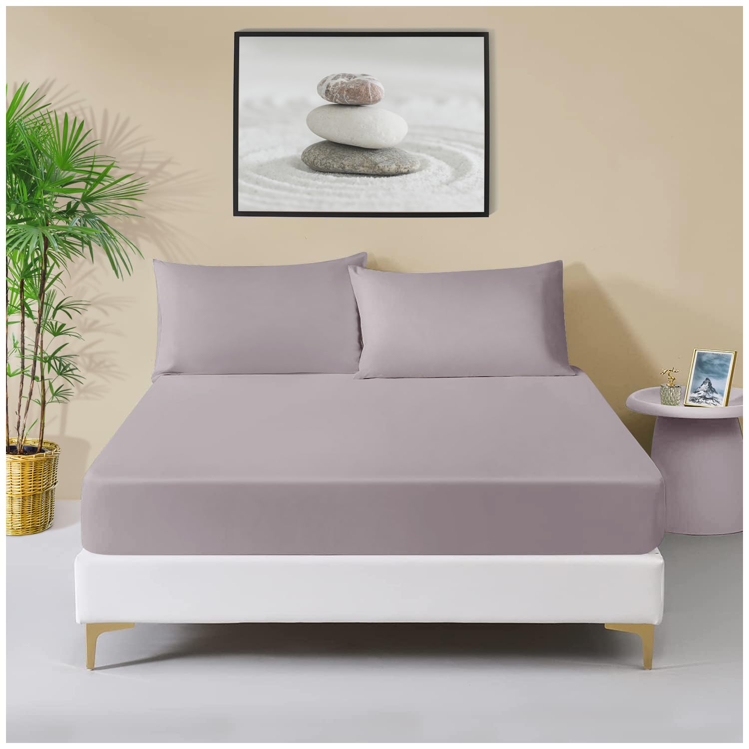 GC GAVENO CAVAILIA Housewife Pillowcases 2 Pack, Breathable Standard Pillow Cases, Plain Pillow Covers With Envelop Closure, Berry, 708766, 2 x Pillow Case