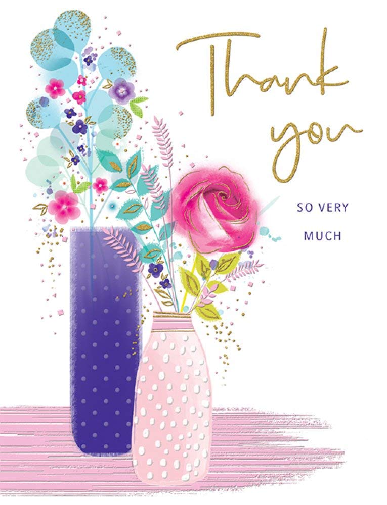Piccadilly Greetings Heartfelt Wishes Sentimental Thank You Card - 9 x 6 inches - Regal Publishing,Yellow
