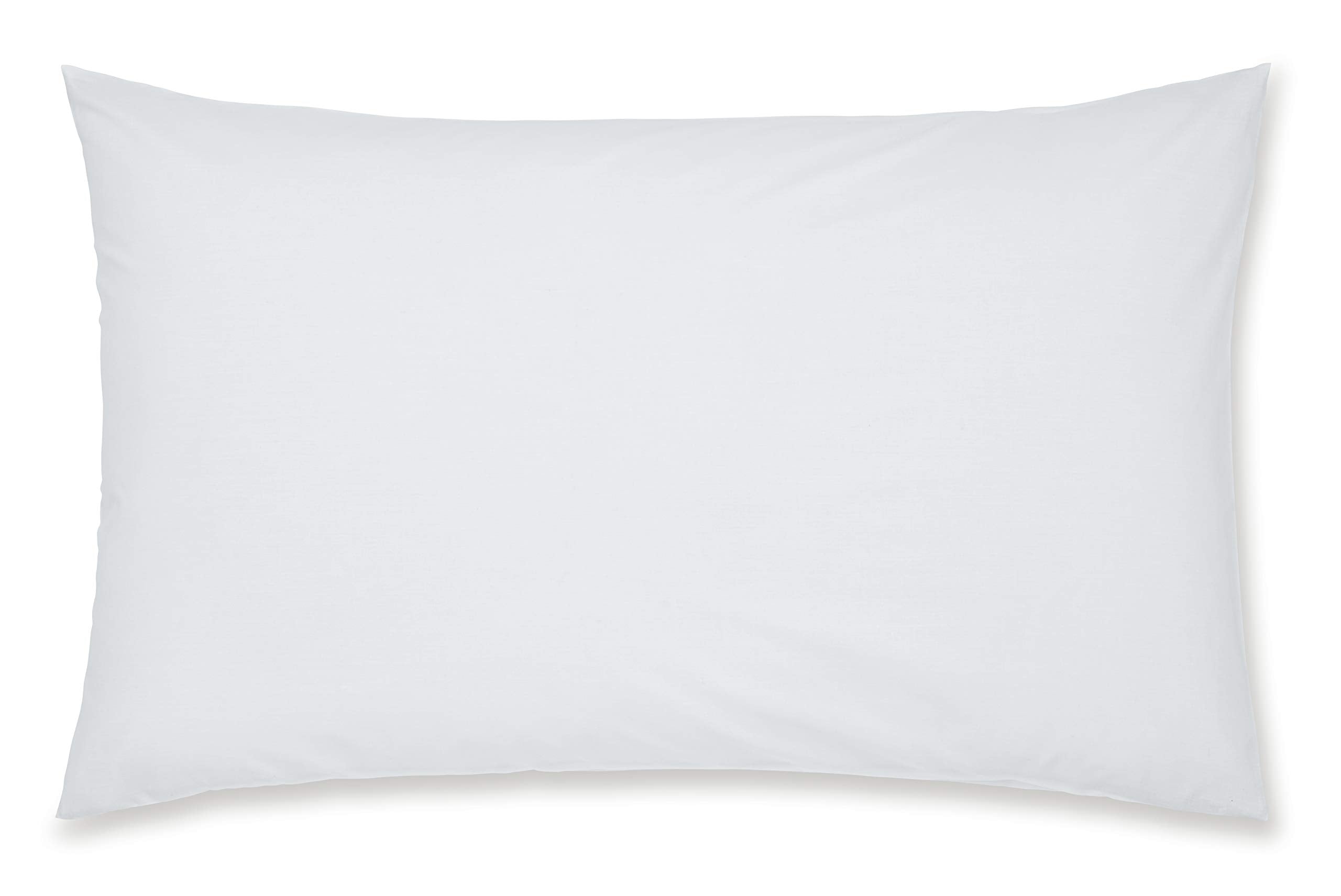 Catherine Lansfield Pillowcases Easy Iron Percale Standard 50x75cm Pack of 2 Pillow cases with envelope closure Ochre
