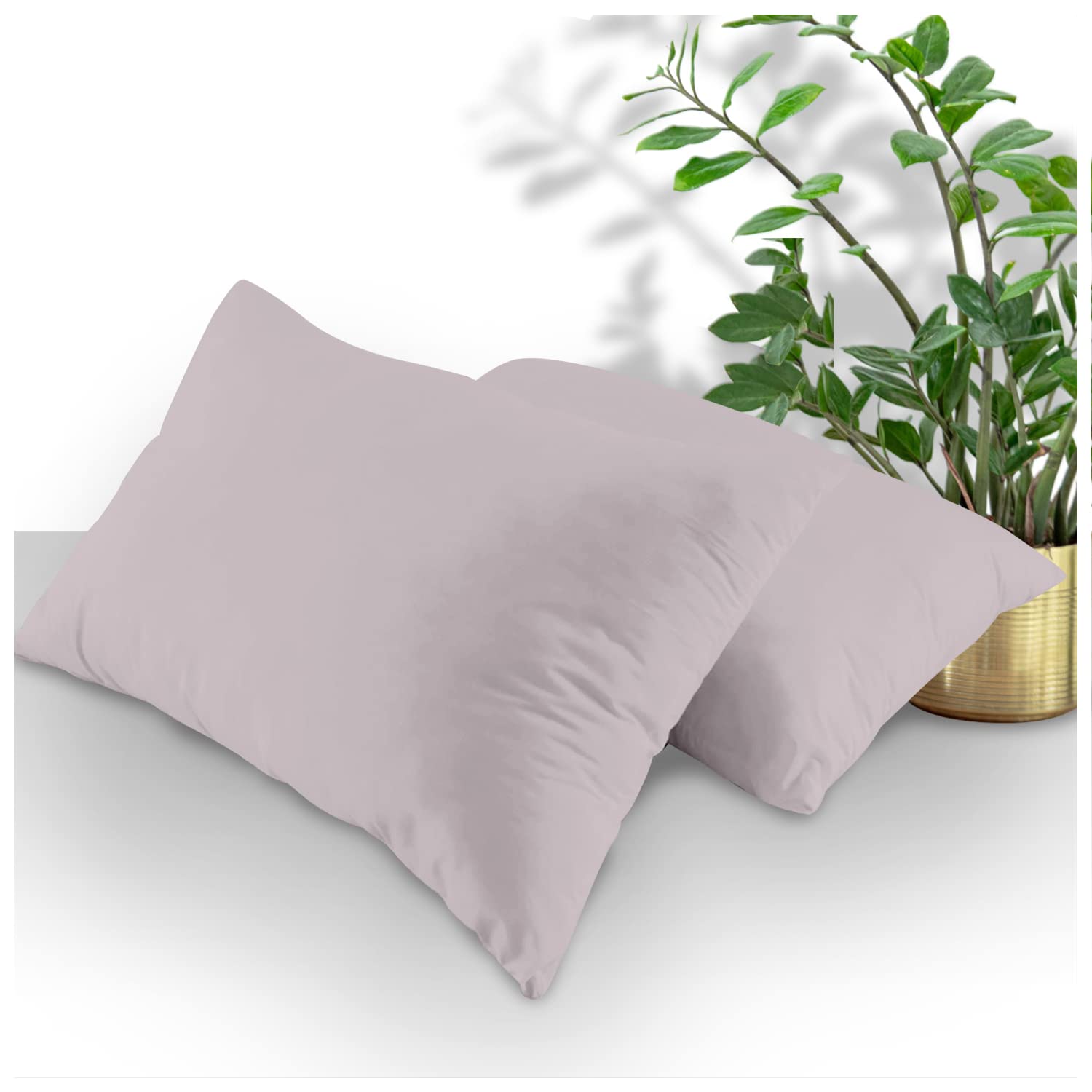GC GAVENO CAVAILIA Housewife Pillowcases 2 Pack, Breathable Standard Pillow Cases, Plain Pillow Covers With Envelop Closure, Berry, 708766, 2 x Pillow Case