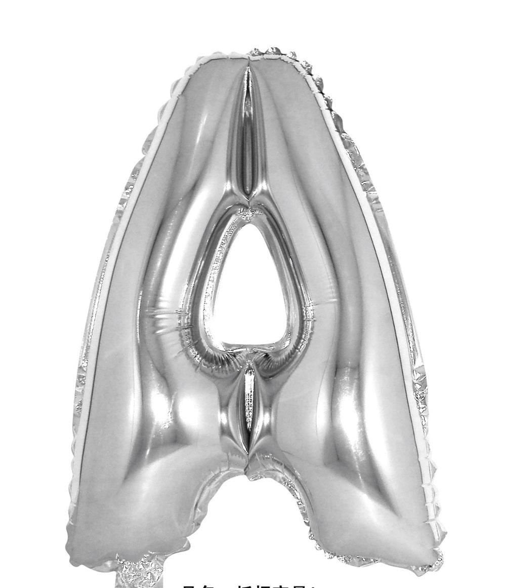 16" Silver Number 0 Foil Balloons Air Filled Self Inflating Birthday Anniversary Wedding Party Banner Decorations