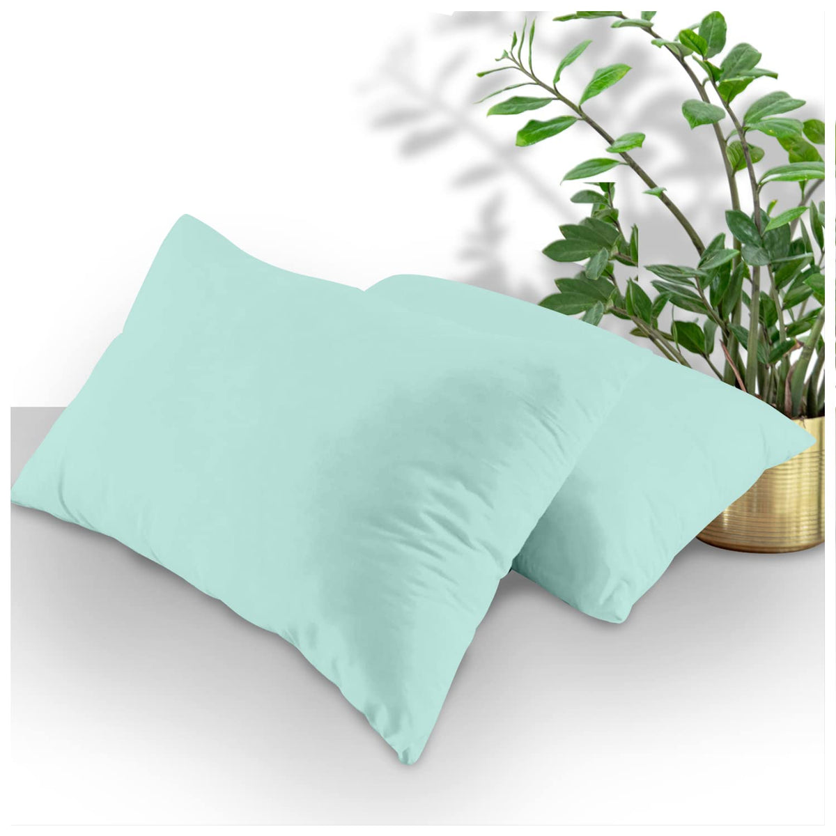 GC GAVENO CAVAILIA Housewife Pillowcases 2 Pack, Breathable Standard Pillow Cases, Plain Pillow Covers With Envelop Closure, Berry, 708766, 2 x Pillow Case