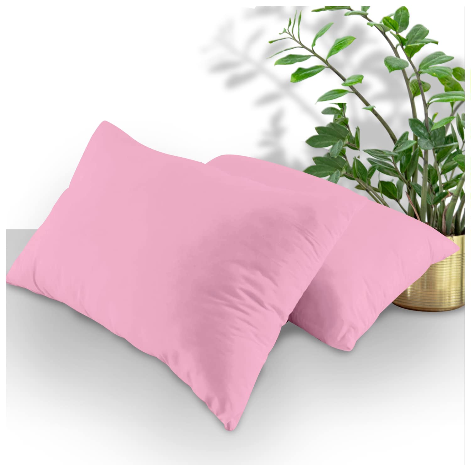 GC GAVENO CAVAILIA Housewife Pillowcases 2 Pack, Breathable Standard Pillow Cases, Plain Pillow Covers With Envelop Closure, Berry, 708766, 2 x Pillow Case