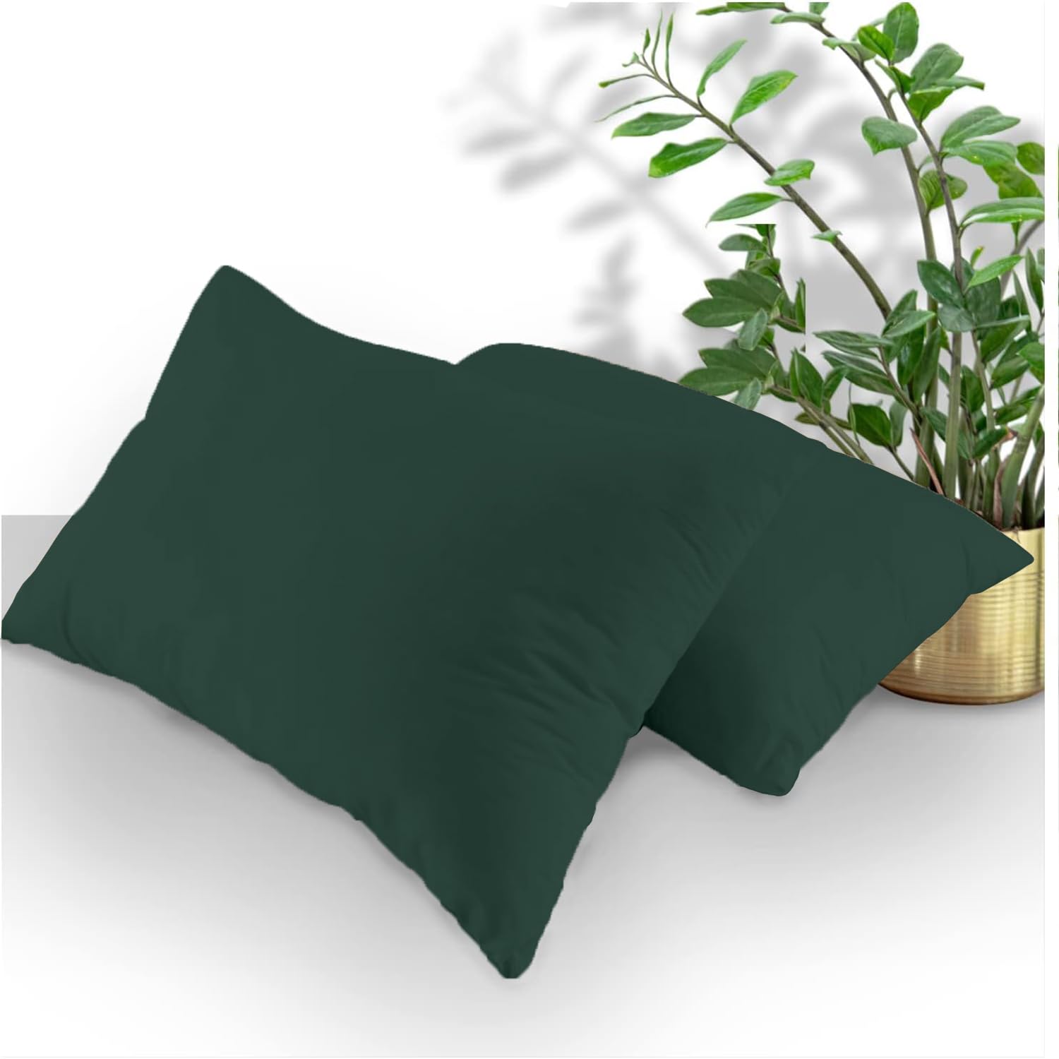 GC GAVENO CAVAILIA Housewife Pillowcases 2 Pack, Breathable Standard Pillow Cases, Plain Pillow Covers With Envelop Closure, Berry, 708766, 2 x Pillow Case