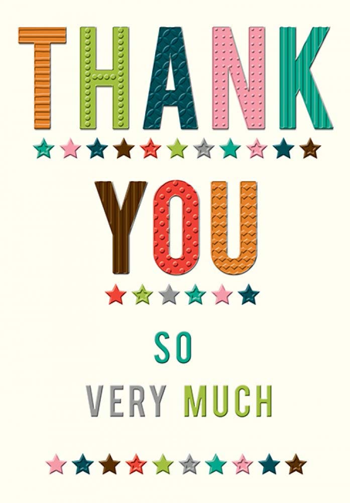 Piccadilly Greetings Heartfelt Wishes Sentimental Thank You Card - 9 x 6 inches - Regal Publishing,Yellow