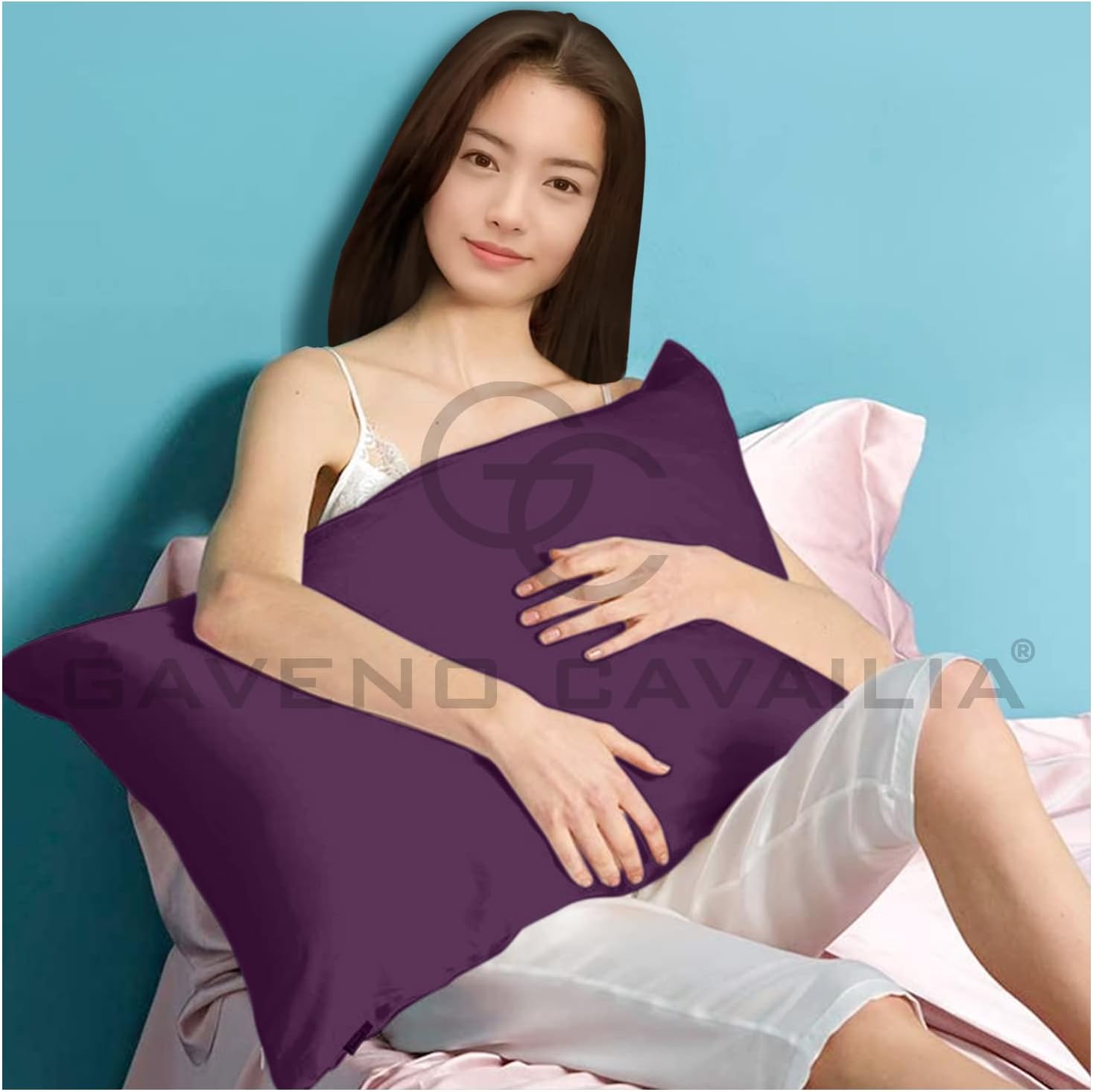 GC GAVENO CAVAILIA Housewife Pillowcases 2 Pack, Breathable Standard Pillow Cases, Plain Pillow Covers With Envelop Closure, Berry, 708766, 2 x Pillow Case
