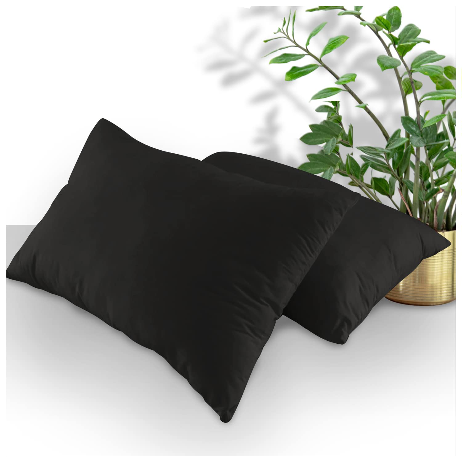 GC GAVENO CAVAILIA Housewife Pillowcases 2 Pack, Breathable Standard Pillow Cases, Plain Pillow Covers With Envelop Closure, Berry, 708766, 2 x Pillow Case