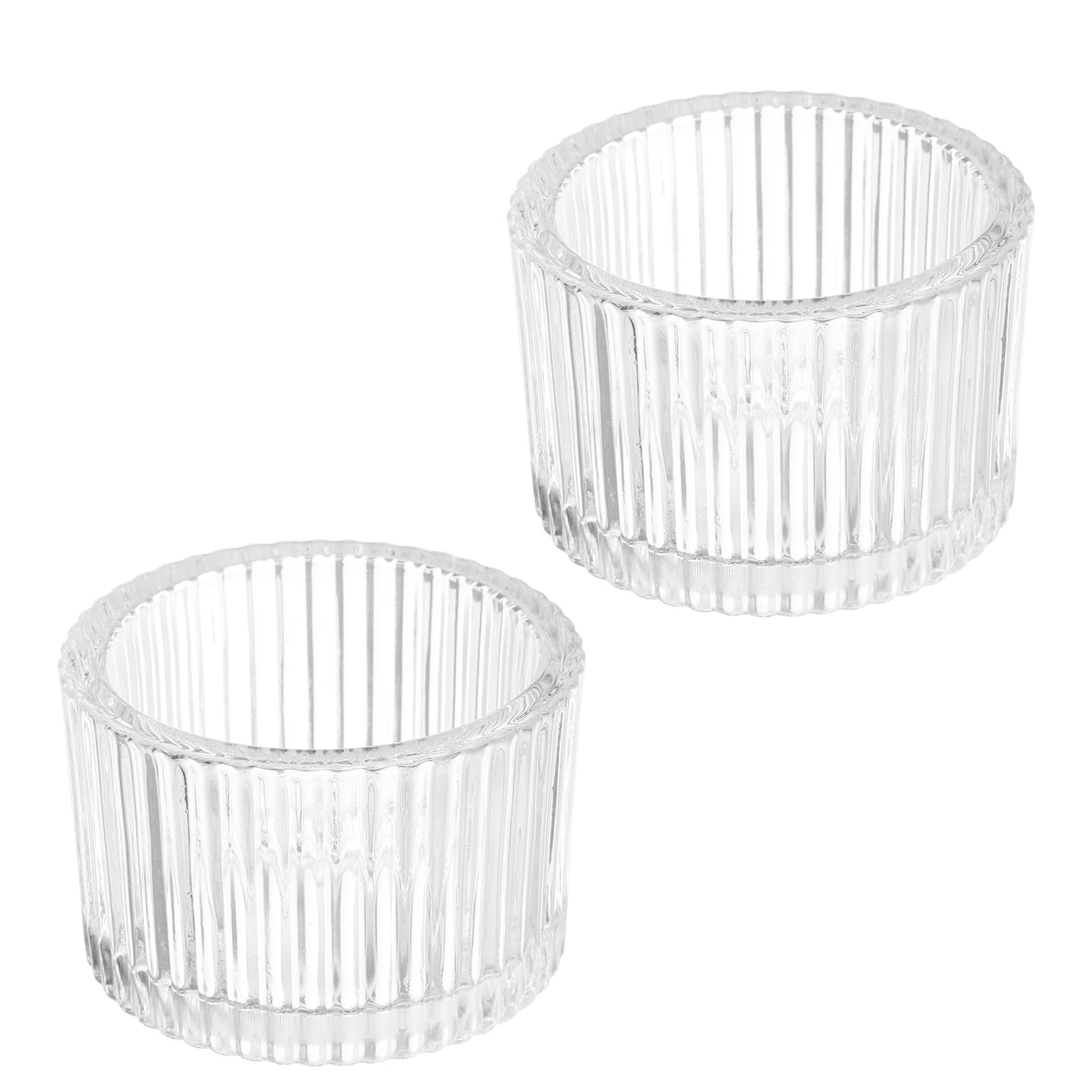 PATIKIL 2 Pcs Tealight Candle Holder, Tea Lights Candle Holder Glass Votive Candle Holders Glass Candle Holders for Table Centerpiece Decor Wedding Dinner Party, Blue