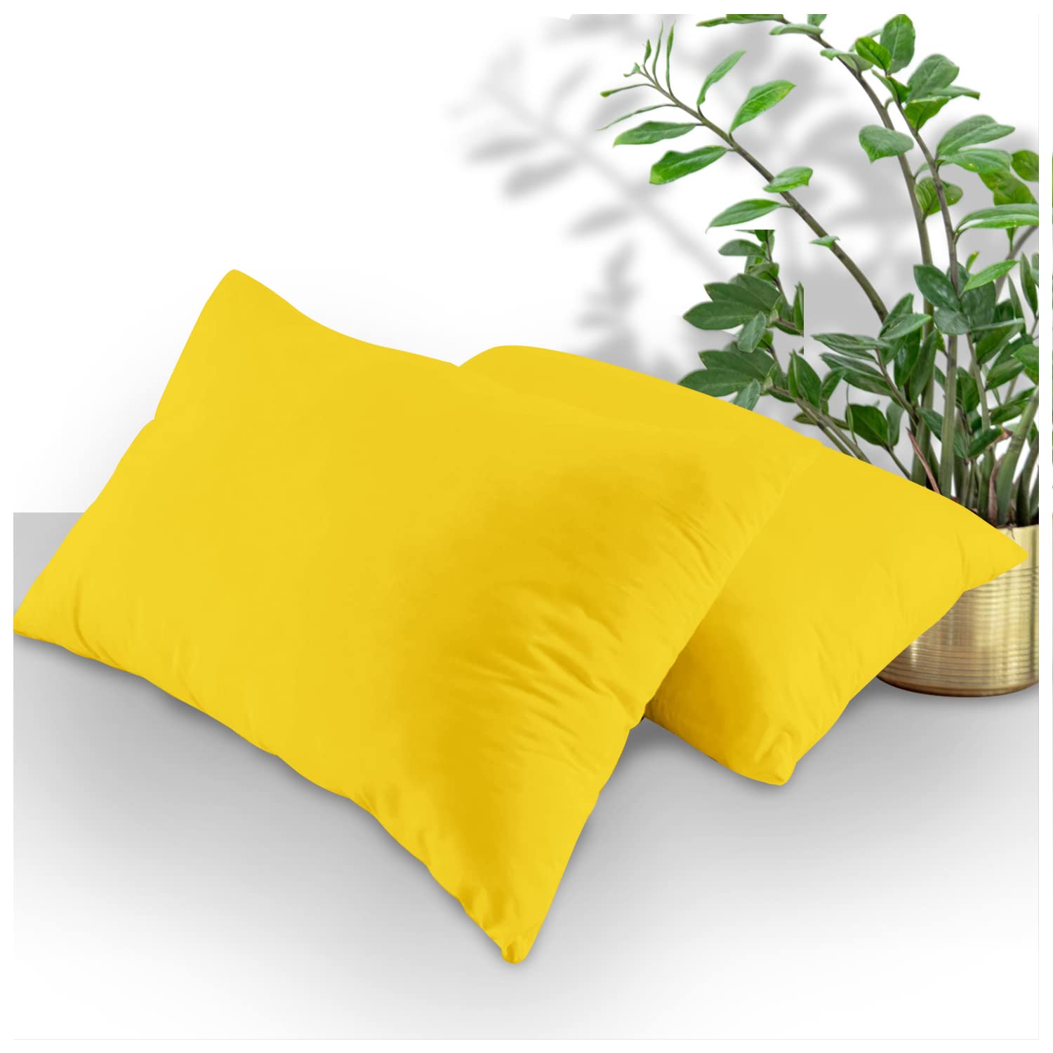 GC GAVENO CAVAILIA Housewife Pillowcases 2 Pack, Breathable Standard Pillow Cases, Plain Pillow Covers With Envelop Closure, Berry, 708766, 2 x Pillow Case