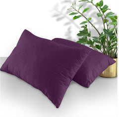 GC GAVENO CAVAILIA Housewife Pillowcases 2 Pack, Breathable Standard Pillow Cases, Plain Pillow Covers With Envelop Closure, Berry, 708766, 2 x Pillow Case