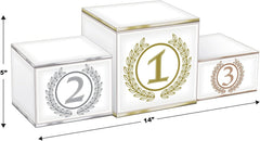 Beistle 2 Piece Three Dimensional Podium Centerpieces for Sports Decorations Car Racing Party Supplies
