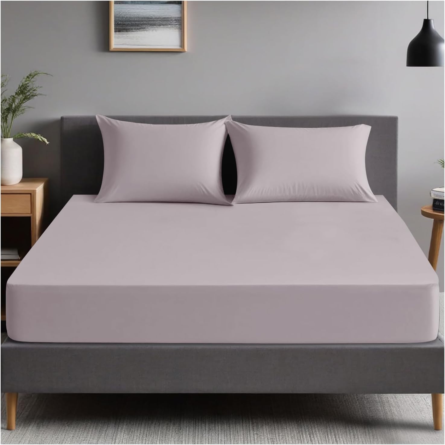 GC GAVENO CAVAILIA Housewife Pillowcases 2 Pack, Breathable Standard Pillow Cases, Plain Pillow Covers With Envelop Closure, Berry, 708766, 2 x Pillow Case