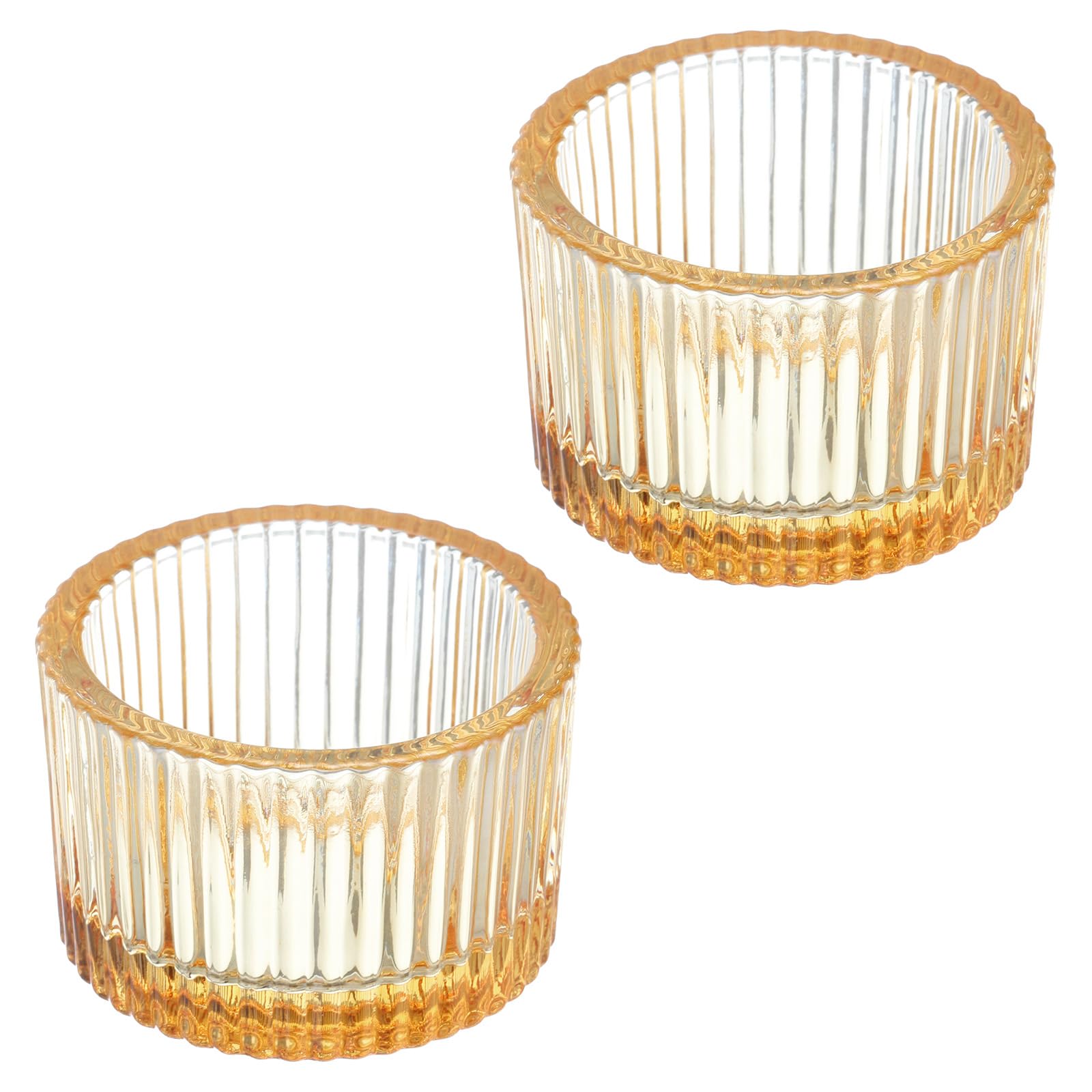 PATIKIL 2 Pcs Tealight Candle Holder, Tea Lights Candle Holder Glass Votive Candle Holders Glass Candle Holders for Table Centerpiece Decor Wedding Dinner Party, Blue