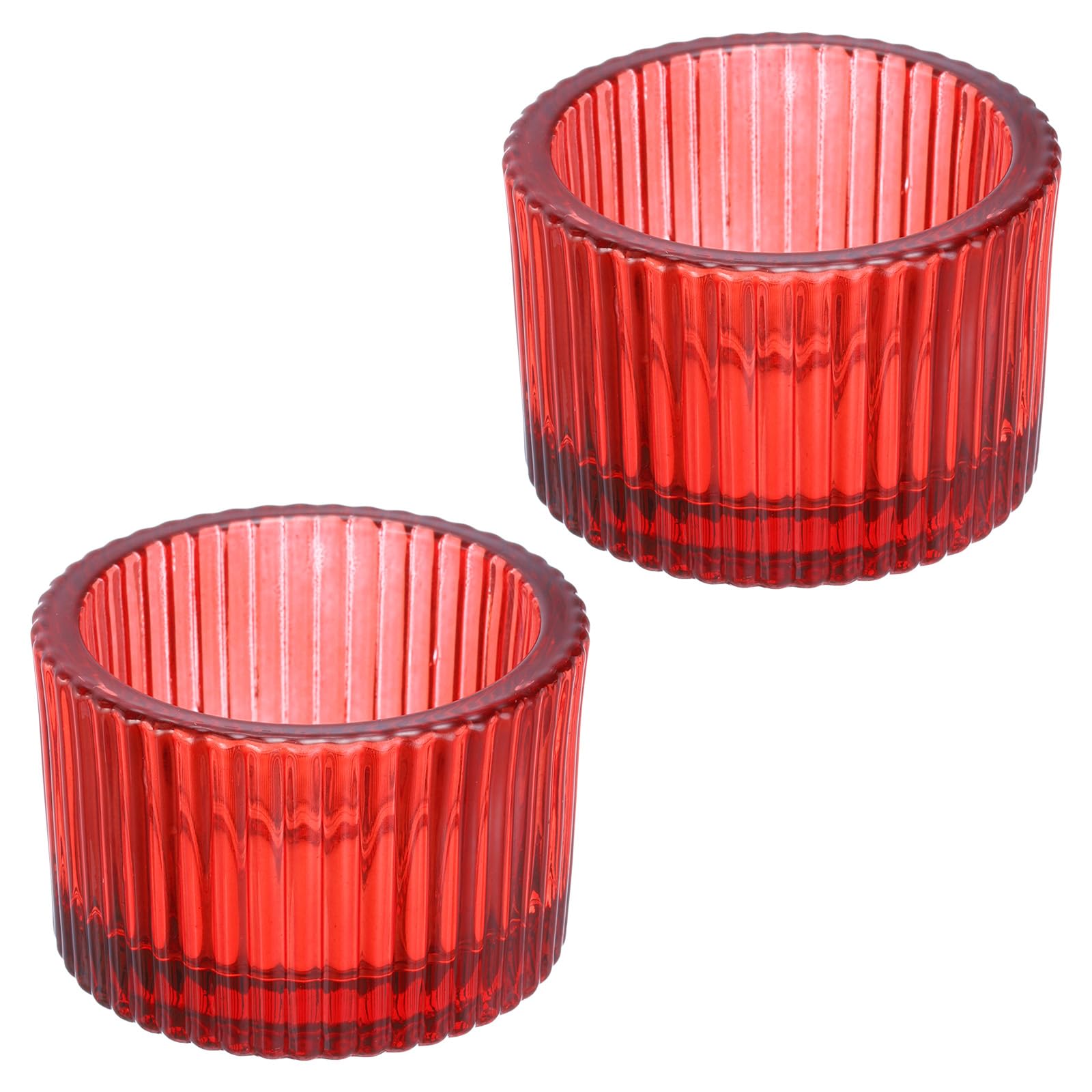 PATIKIL 2 Pcs Tealight Candle Holder, Tea Lights Candle Holder Glass Votive Candle Holders Glass Candle Holders for Table Centerpiece Decor Wedding Dinner Party, Blue