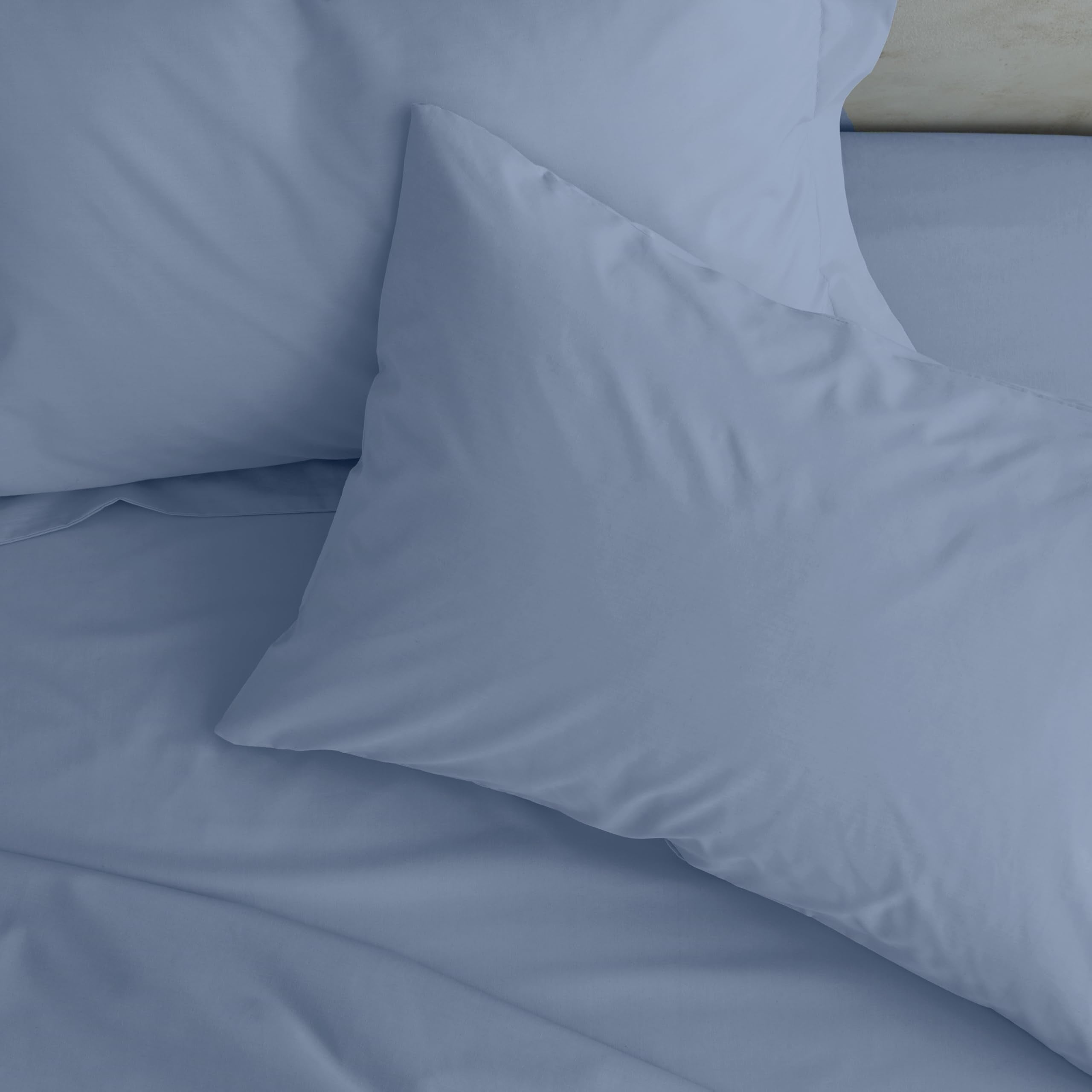 Catherine Lansfield Pillowcases Easy Iron Percale Standard 50x75cm Pack of 2 Pillow cases with envelope closure Ochre