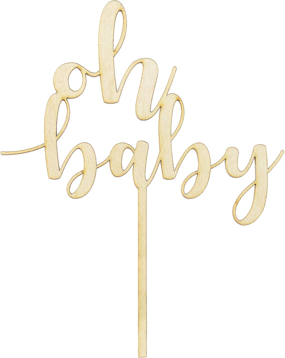 Cake Topper Happy Birthday Wood 16.5 cm Cake Decoration Cupcake Cake Birthday Party