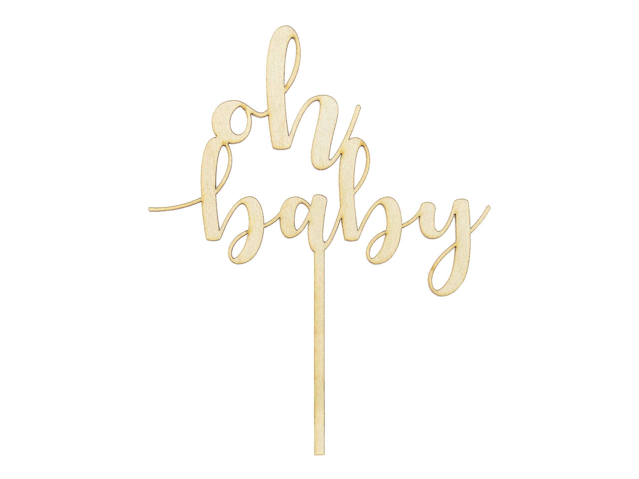 Cake Topper Happy Birthday Wood 16.5 cm Cake Decoration Cupcake Cake Birthday Party