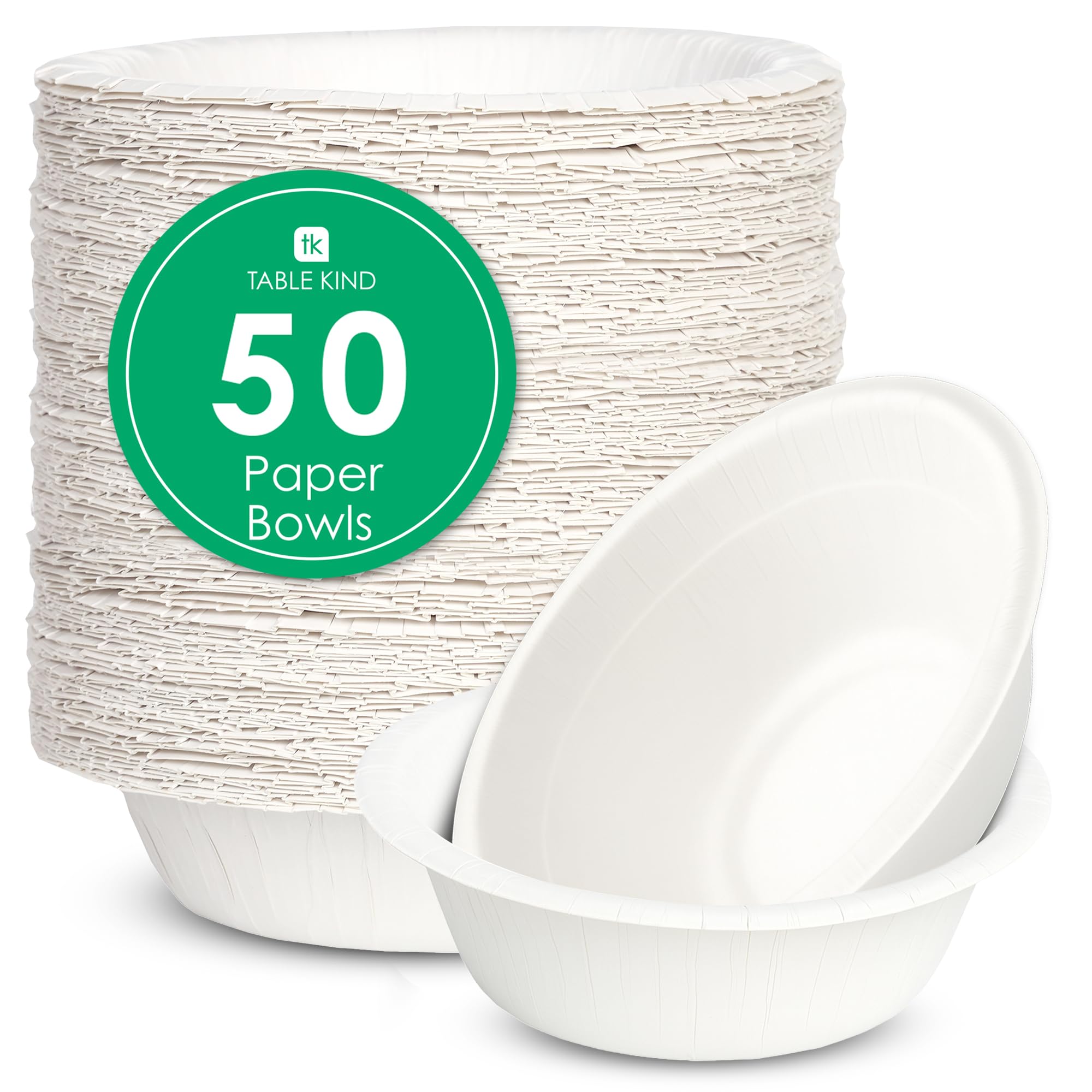 Talking Tables Table Kind 100 x Soft White Paper Napkins Bulk Pack 33cm 2ply Disposable Serviettes Compostable Recyclable Sustainable for Business Parties Catering Cafes Schools Events Made in EU