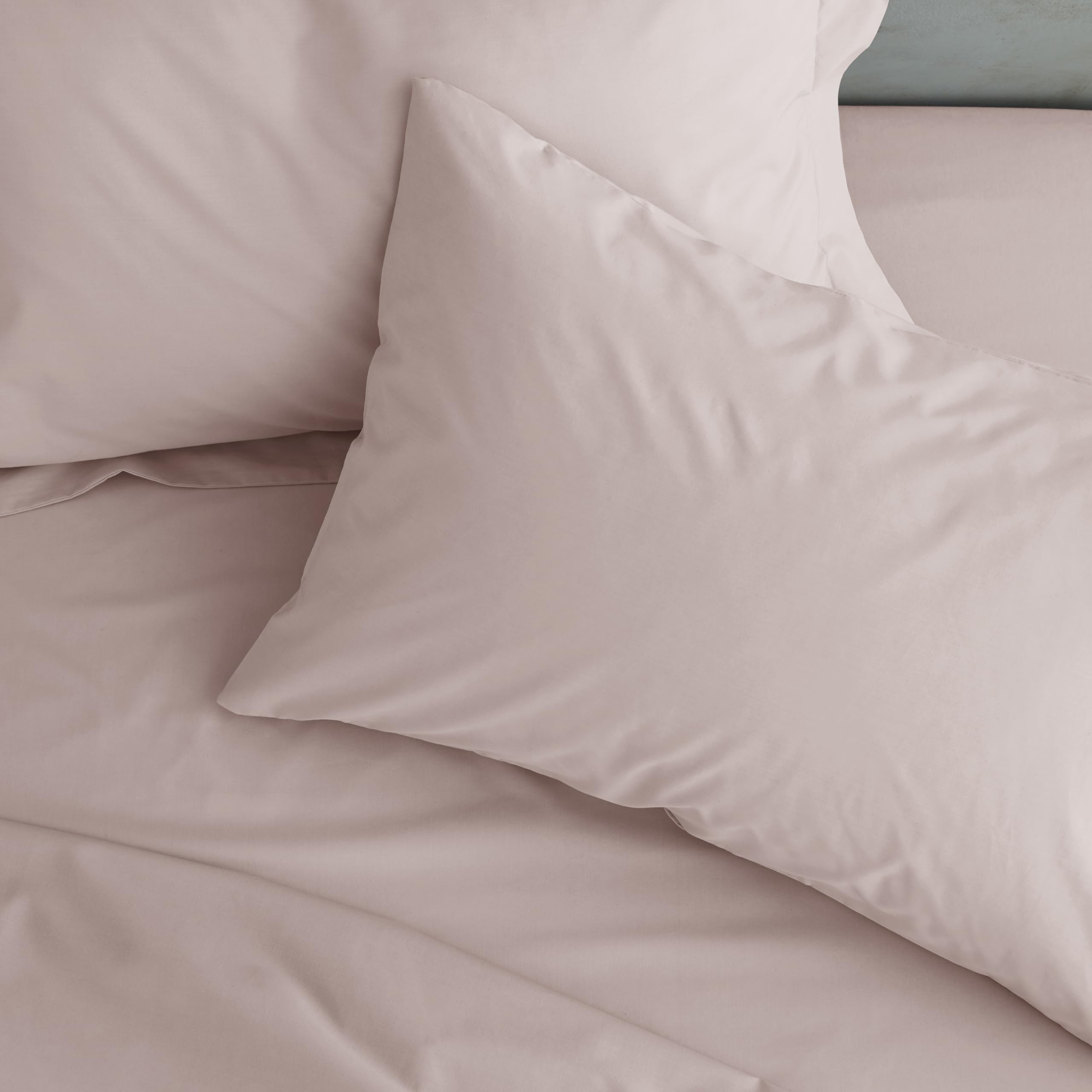 Catherine Lansfield Easy Iron Percale Standard Pillowcase Pair Sage Green