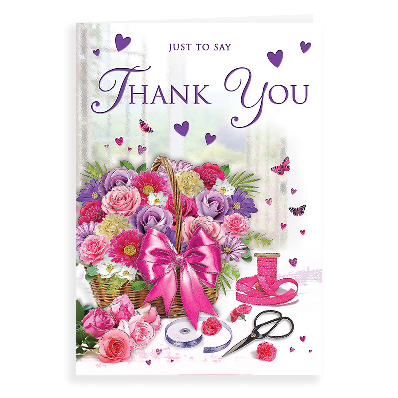 Piccadilly Greetings Heartfelt Wishes Sentimental Thank You Card - 9 x 6 inches - Regal Publishing,Yellow