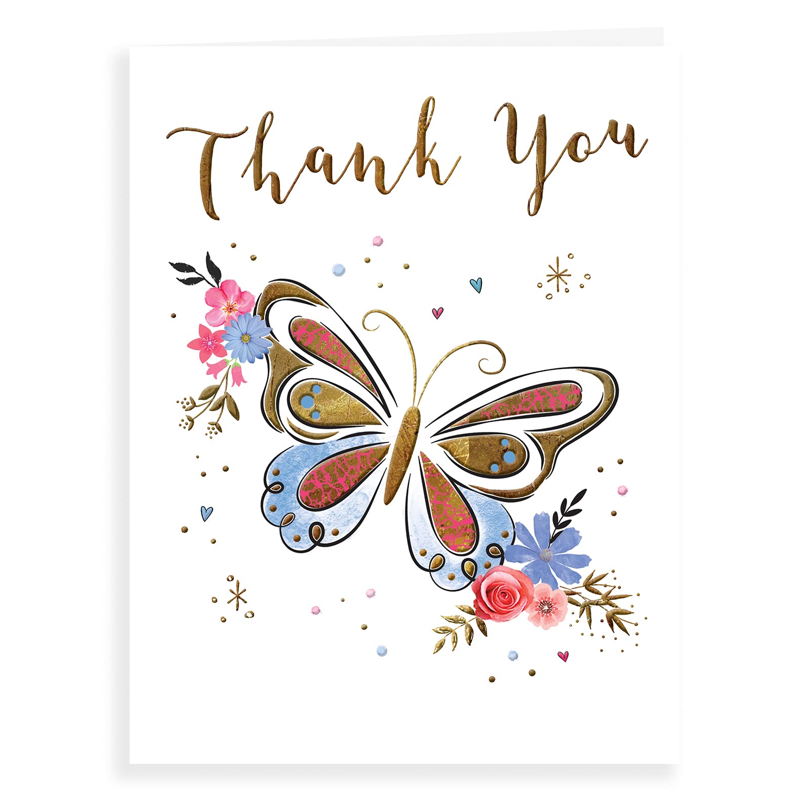 Piccadilly Greetings Heartfelt Wishes Sentimental Thank You Card - 9 x 6 inches - Regal Publishing,Yellow