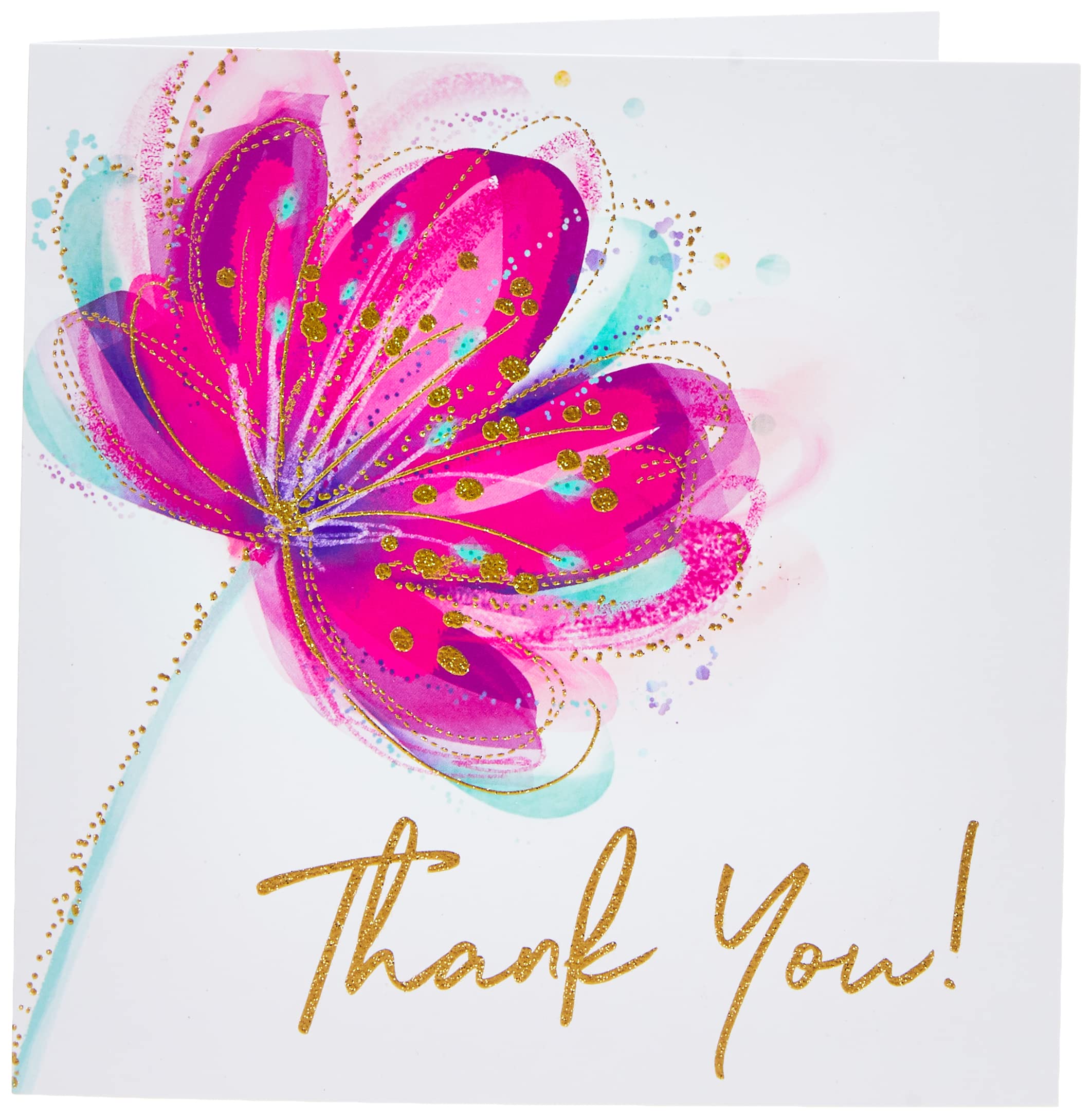 Piccadilly Greetings Heartfelt Wishes Sentimental Thank You Card - 9 x 6 inches - Regal Publishing,Yellow