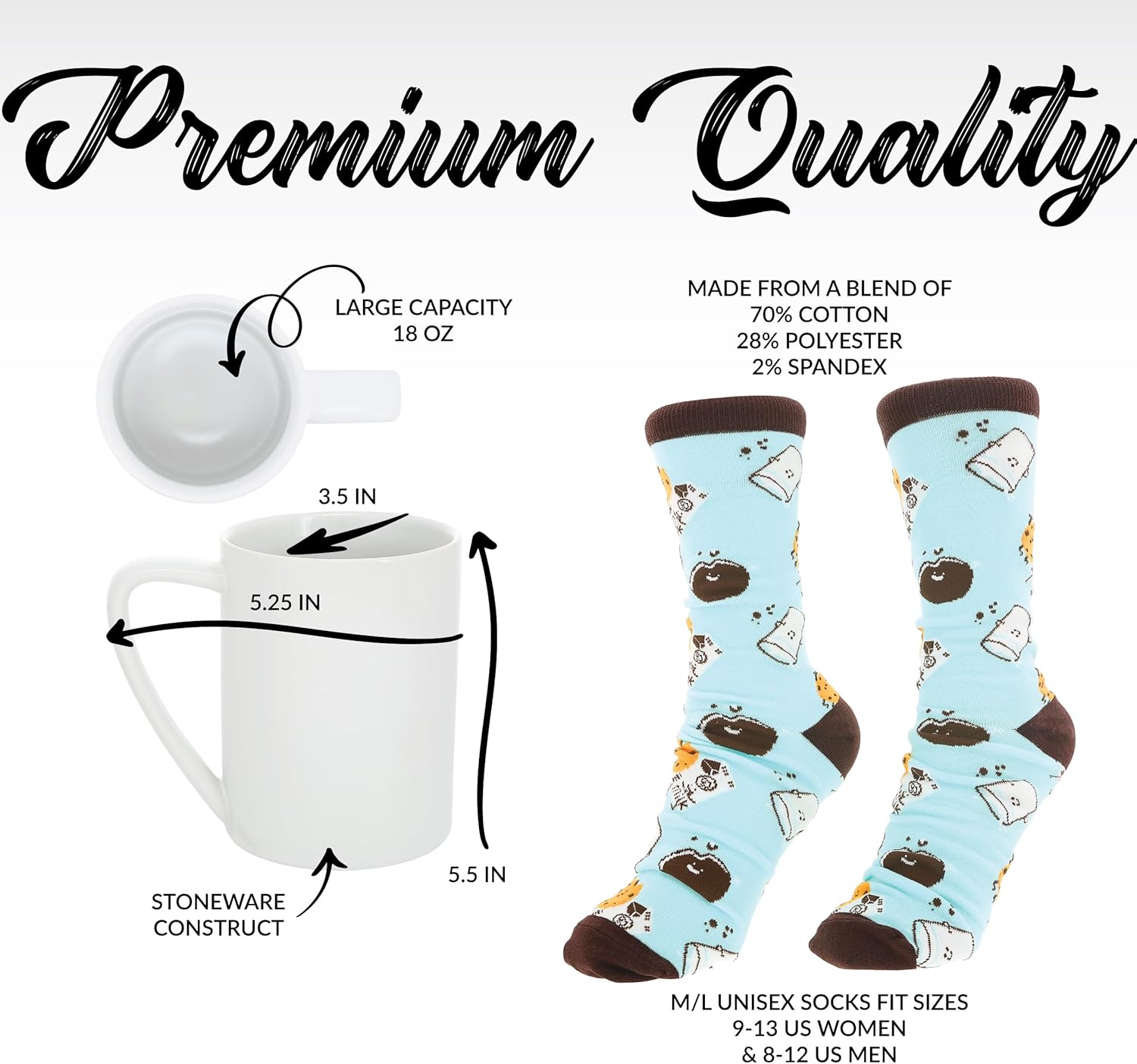 Pavilion Gift Company Men's Mug and Sock Set