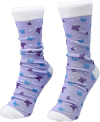 Pavilion Gift Company 71309 Mother Love You So Much Butterfly Socks & 15.5 Oz Coffee Cup Mug Gift Set, Stoneware, White
